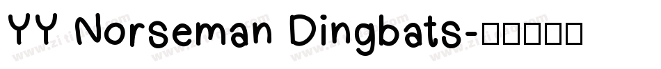 YY Norseman Dingbats字体转换